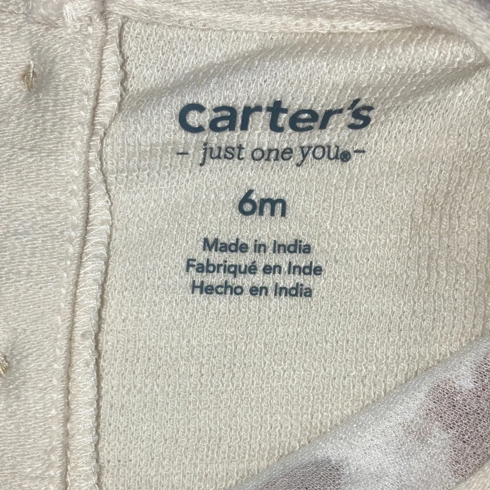 #113. Carter’s Just One You - Charming Cream and Tan Diaper Cover Set